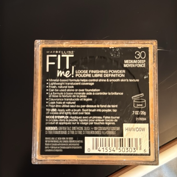 Maybelline Fit Me Loose Finishing Powder - 30 medium deep OPENED LOTS LEFT! - Picture 3 of 3